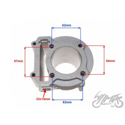 CYLINDER DO YAMAHA Cygnus 125 58,50mm CERAMICZNY W