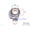 CYLINDER 70 cc 2T 47,00mm 2T CERAMICZNY WM