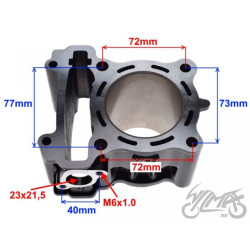 CYLINDER DO YAMAHA MT125 63,00 MM CERAMICZNY WM