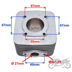 CYLINDER DO PIAGGIO 125  55,00 CERAMICZNY WM