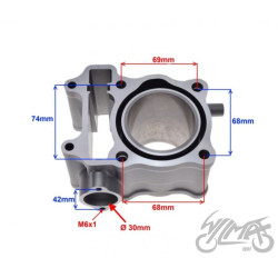 CYLINDER DO HONDA SH150 58.00mm 12100-KGG-910