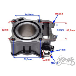 CYLINDER DO SUZUKI BURGMAN UH125 57,00 mm 125 CCM