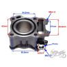 CYLINDER DO SUZUKI BURGMAN UH125 57,00 mm 125 CCM