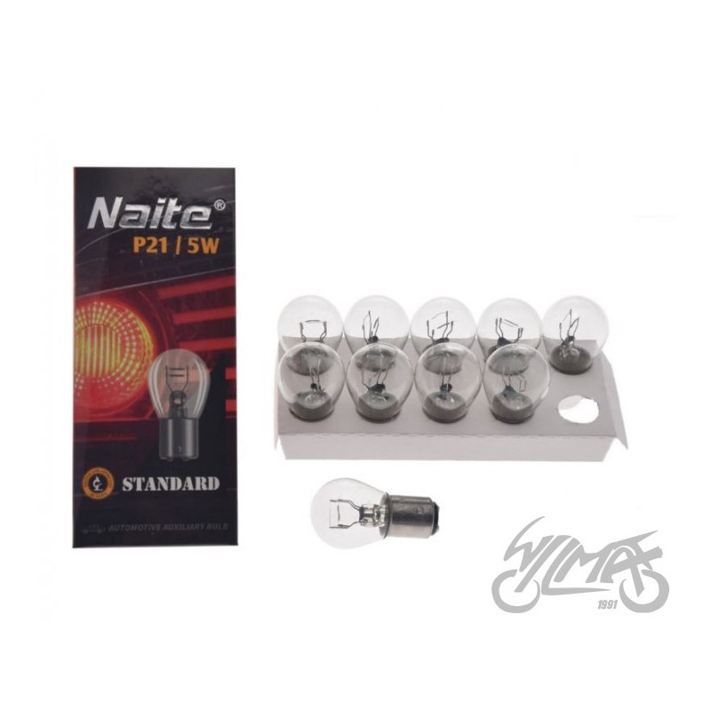 ŻARÓWKA 12V P21/5W BAY15D OPK 10 SZT NAITE