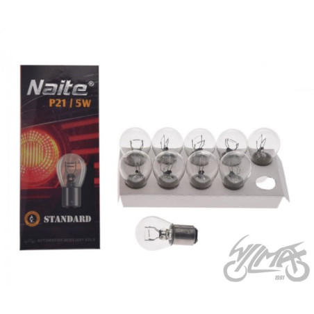 ŻARÓWKA 12V P21/5W BAY15D OPK 10 SZT NAITE