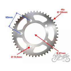 ZĘBATKA TYŁ 46z 428 CPI QM125-2D 125
