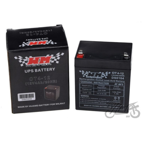 AKUMULATOR ŻELOWY 4Ah WM MOTOR 12 VOLT OT4-12