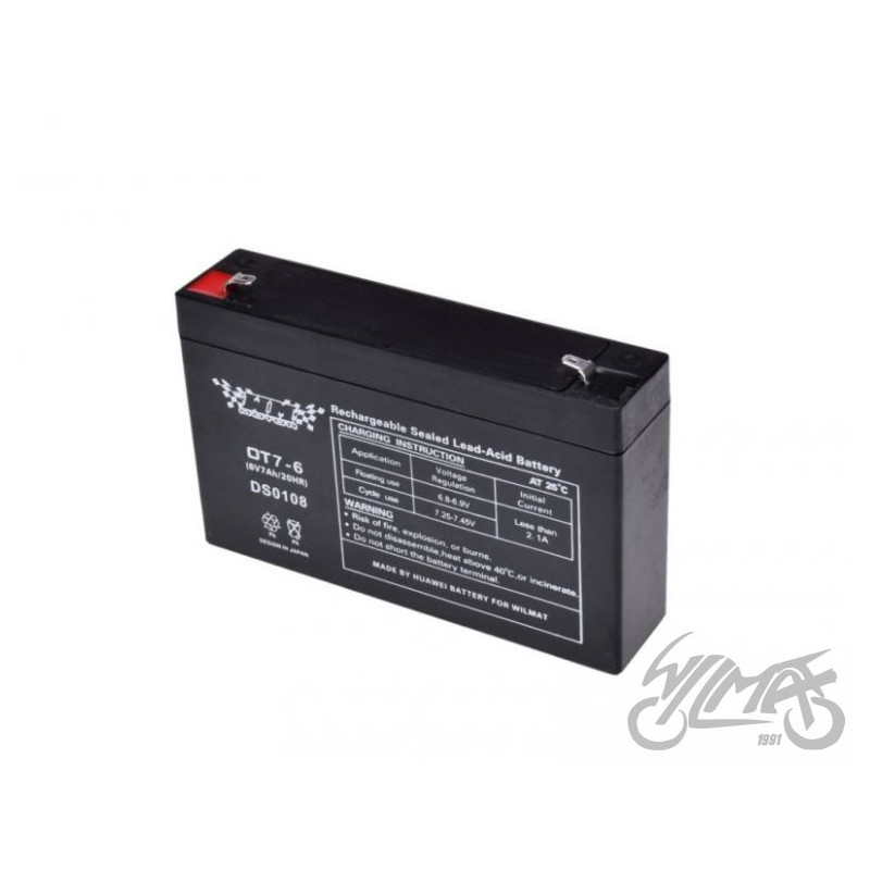 AKUMULATOR ŻELOWY 7Ah WM MOTOR 6 VOLT OT7-6