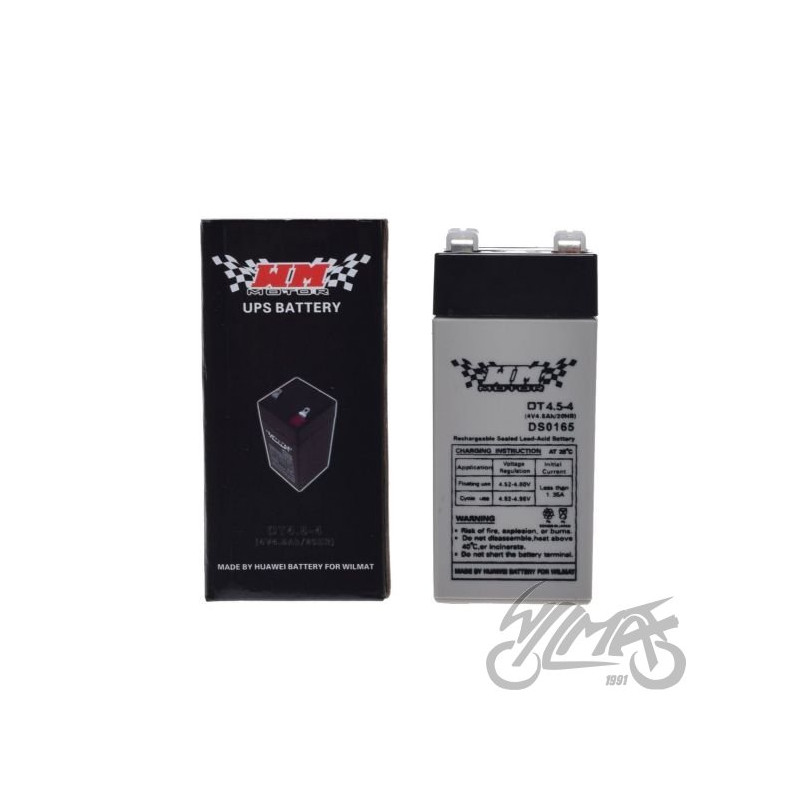 AKUMULATOR ŻELOWY 4.5Ah WM MOTOR 4 VOLT QT4.5-4