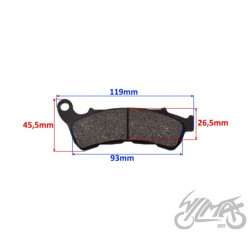 KLOCKI HAMULCA PRZÓD DO HONDA SH125 2009-2012