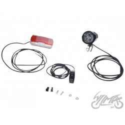 LAMPA PRZÓD I TYŁ  DO HULAJNOGA E-BIKE 12-60V
