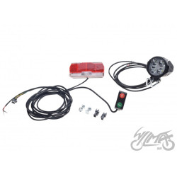 LAMPA PRZÓD I TYŁ  DO HULAJNOGA E-BIKE 12-60V