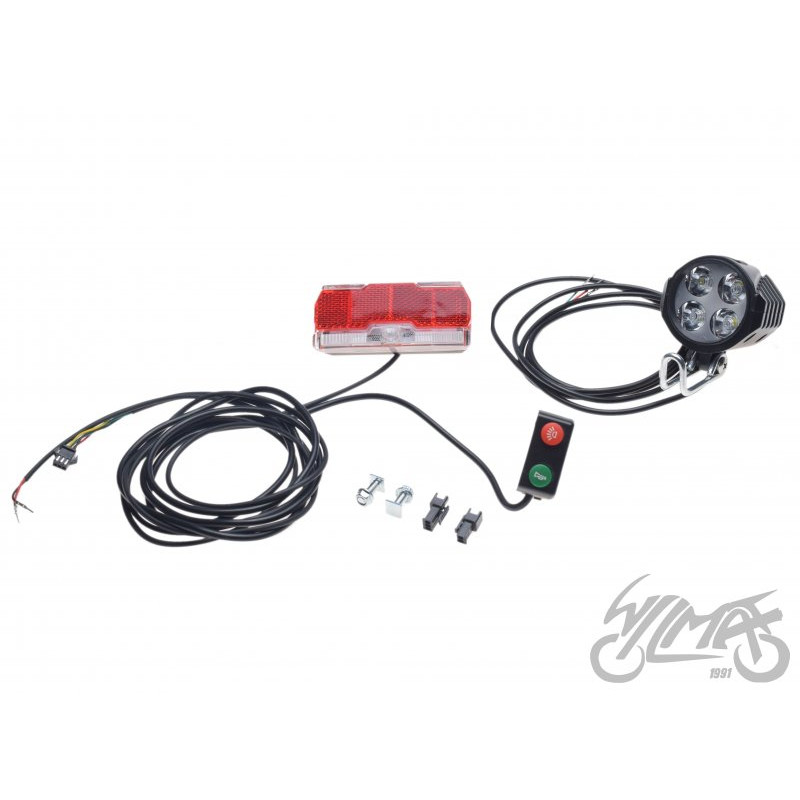 LAMPA PRZÓD I TYŁ  DO HULAJNOGA E-BIKE 12-60V
