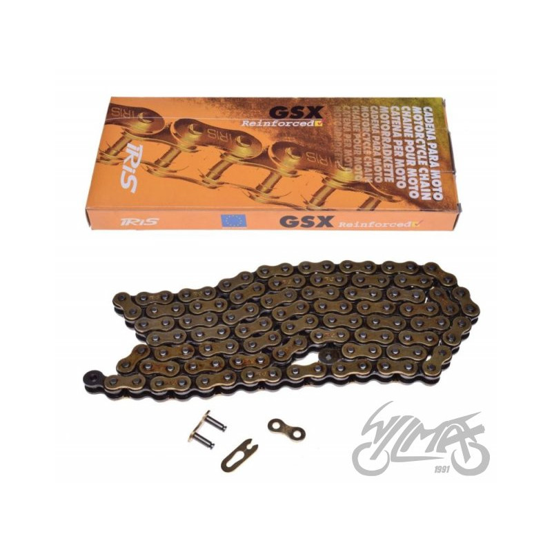 ŁAŃCUCH NAPĘDOWY IRIS 420 GSX 128L ZŁOTY