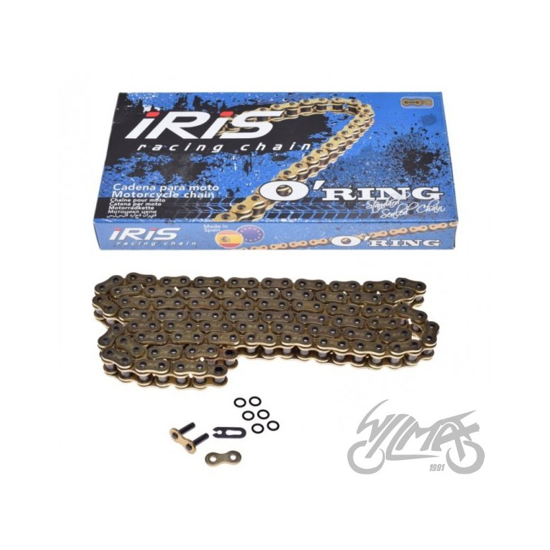 ŁAŃCUCH NAPĘDOWY IRIS 520 O-RING 122L ZŁOTY