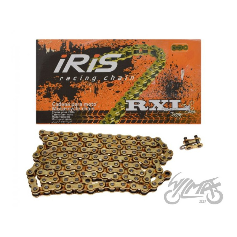 ŁAŃCUCH NAPĘDOWY IRIS 520 RACING RXL 120L ZŁOTY