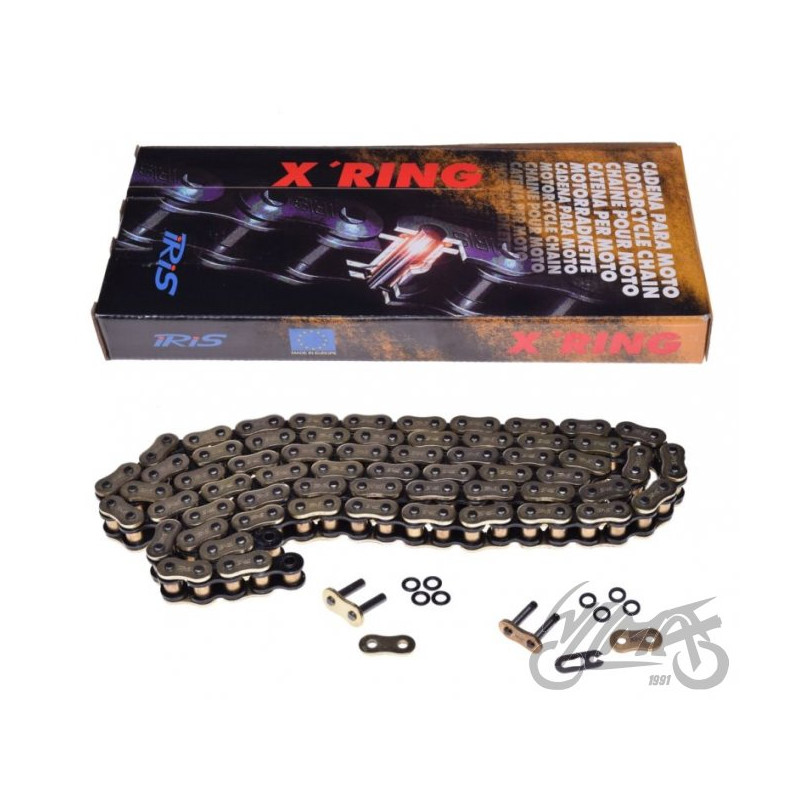 ŁAŃCUCH NAPĘDOWY IRIS 520 X-RING 110L ZŁOTY