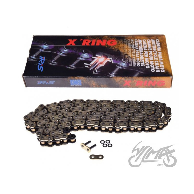 ŁAŃCUCH NAPĘDOWY IRIS 530 X-RING 112L ZŁOTY