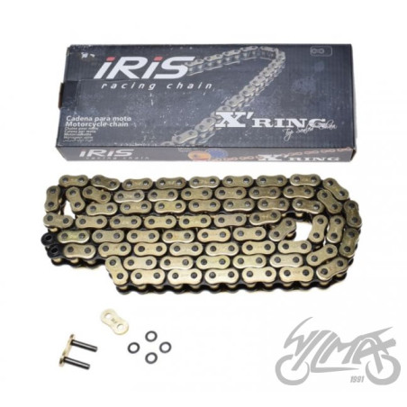 ŁAŃCUCH NAPĘDOWY IRIS 530 X-RING 130L ZŁOTY