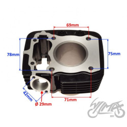 CYLINDER 57,30 DO JUNAK M12 KPL