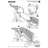 STELAŻ KUFRA TYŁ SHAD DO APRILIA SR 125 200