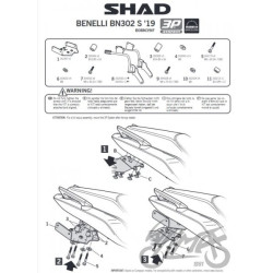STELAŻ KUFRA BOCZNEGO 3P SHAD DO BENELLI BN302S