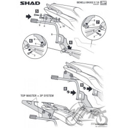 STELAŻ KUFRA BOCZNEGO 3P SHAD DO BENELLI BN302S