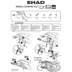 STELAŻ KUFRA BOCZNEGO 3P SHAD DO BENELLI LEONCINO