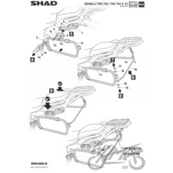 STELAŻ KUFRA BOCZNEGO 4P SHAD TERRA DO BENELLI TRK
