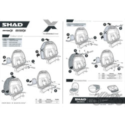 NAKŁADKA KUFRA SHAD SH58X CZARNA