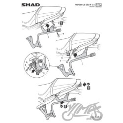STELAŻ KUFRA BOCZNEGO 3P SHAD DO HONDA CB650