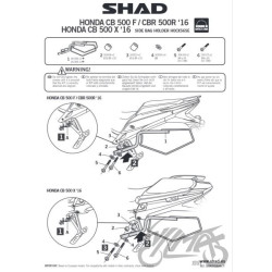 STELAŻ DO SAKW PÓŁSZTYWNYCH SHAD DO HONDA CB 500 F