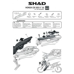 STELAŻ KUFRA TYŁ SHAD DO HONDA CB500X '13-'16