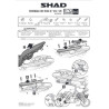 STELAŻ KUFRA BOCZNEGO 3P SHAD DO HONDA CB500X 2016