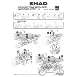 STELAŻ KUFRA TYŁ SHAD DO HONDA CRF1000L '18