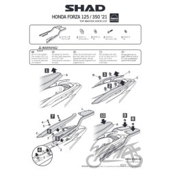 STELAŻ KUFRA TYŁ SHAD DO HONDA FORZA 125 / 300