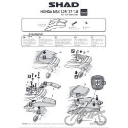 STELAŻ KUFRA TYŁ SHAD DO HONDA MSX 125 17-18