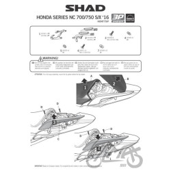 STELAŻ KUFRA BOCZNEGO 3P SHAD DO HONDA NC750