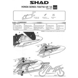 STELAŻ KUFRA TYŁ SHAD DO HONDA NC750 X/S