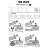 OPARCIE PASAŻERA SHAD DO HONDA PCX 125 SREBRNE