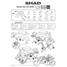 STELAŻ KUFRA BOCZNEGO 3P SHAD DO HONDA CMX500