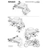 STELAŻ KUFRA BOCZNEGO 3P SHAD DO HONDA CMX500