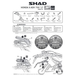STELAŻ KUFRA BOCZNEGO 3P SHAD DO HONDA X-ADV