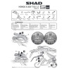 STELAŻ KUFRA BOCZNEGO 3P SHAD DO HONDA X-ADV