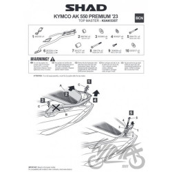 STELAŻ KUFRA TYŁ SHAD DO KYMCO AK550 PREMIUM
