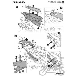 STELAŻ KUFRA TYŁ SHAD DO KYMCO CV3 550