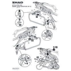 STELAŻ KUFRA BOCZNEGO 4P SHAD TERRA DO KTM 1290 SA
