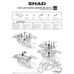STELAŻ KUFRA TYŁ SHAD DO KTM 1290 SUPER ADVENTURE