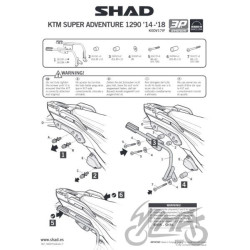 STELAŻ KUFRA BOCZNEGO 3P SHAD DO KTM SUPER ADVENTU