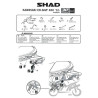 STELAŻ KUFRA BOCZNEGO 3P SHAD DO KAWASAKI ER6 N/6F